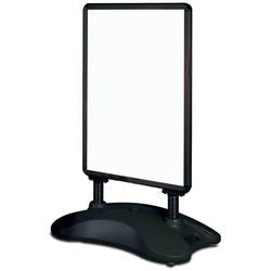 Stoepbord deflecto zwart 520 mm x 785 mm x 1130 mm