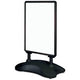 Stoepbord deflecto zwart 520 mm x 785 mm x 1130 mm