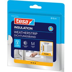 Tochtstrip tesa wit 21 mm x 168 mm x 195 mm