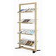 Displaystandaard meet powered by paperflow bruin 400 mm x 740 mm x 1565 mm