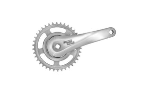Sunrace - SunRace crankset 38T cranklengte 170mm. zilver aluminium spieloos. 92mm cover. -8mm diepte