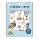 Little dutch raamstickers jim friends - niet permanente verplaatsbare stickers met speelachtergrond - window stickers