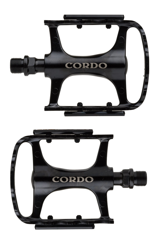 Cordo trekking pedalen aluminium - zwart