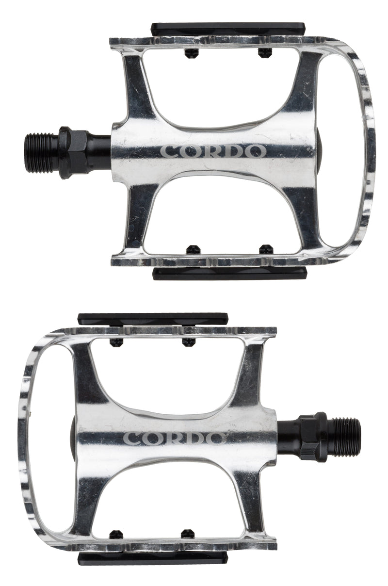 Load image into Gallery viewer, Cordo trekking pedalen aluminium - zilver
