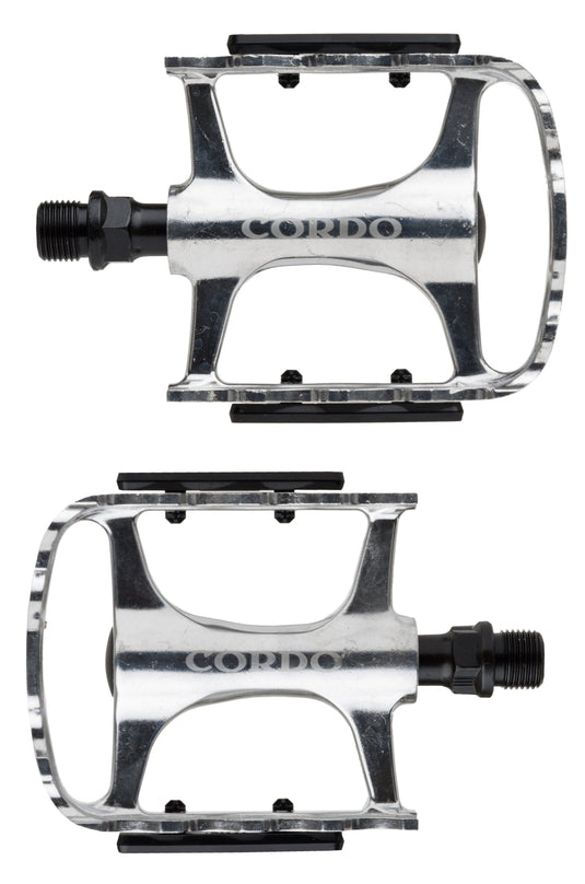 Cordo trekking pedalen aluminium - zilver