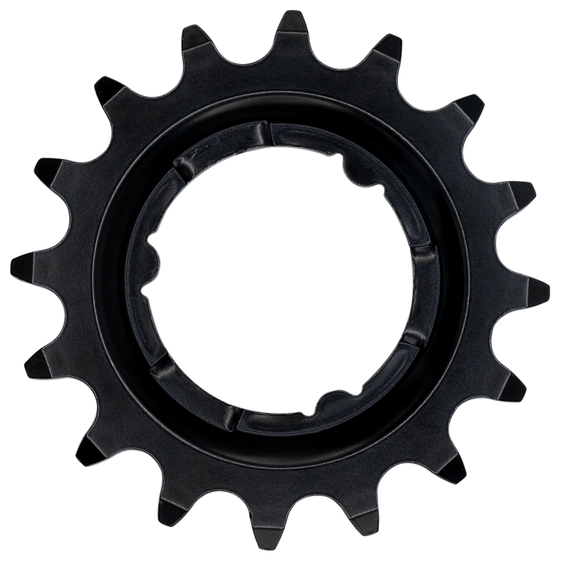 Load image into Gallery viewer, Kmc tandwiel voor shimano 16t o-mo staal 3 32 inch - zwart
