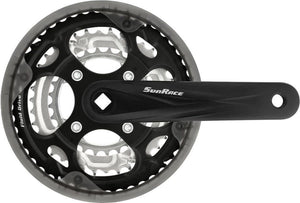 Sunrace - SunRace crankstel FCM300 -5mm 28-38-48 170mm m CG zw zi
