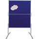 Presentatiebord franken vilt niet-magnetisch vrijstaand 1500 x 200 mm