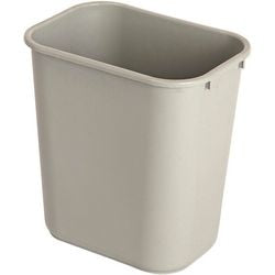 Recyclebak rubbermaid rechthoekig grijs 27 l pe (polyetheen)