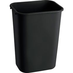 Recyclebak rubbermaid rechthoekig zwart 39 l