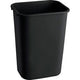 Recyclebak rubbermaid rechthoekig zwart 39 l