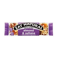 Ontbijtreep eat natural amandel, sultana 12 stuks à 40 g