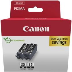 Inktcartridge canon 1509b012 origineel duopack nr. pgi-35bk zwart