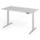 Zit-sta-bureau vlxk6516 5 s hout, metaal lichtgrijs