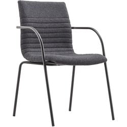 Vergaderstoel schaffenburg atc4-140-gf-bb stof zwart