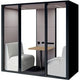Vergaderruimte schaffenburg sos-2,0-spr-pod-m-zw zwart sound of silence ii m