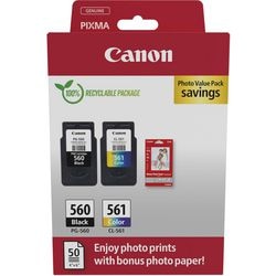Inktcartridge canon 3713c008 560, 561 cyaan, geel, magenta, zwart