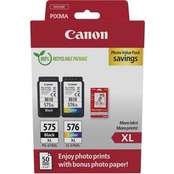 Inktcartridge canon 5437c006 575, 576 cyaan, geel, magenta, zwart
