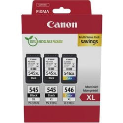 Inktcartridge canon 8286b013 545, 546 cyaan, geel, magenta, zwart