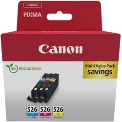 Inktcartridge canon 4541b018 526 cyaan, geel, magenta