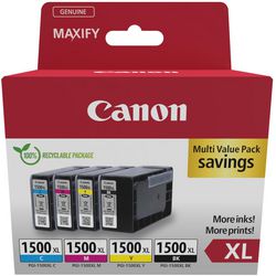Inktcartridge canon 9182b010 pgi-1500xl b c m y