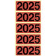 Jaartal rugetiketten bene 628957 rood zelfklevend
