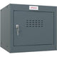 Phoenix garderobekast 1 deur sleutelslot 400 x 400 x 365 mm antraciet, grijs