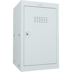 Phoenix garderobekast 1 deur sleutelslot 400 x 400 x 665 mm grijs