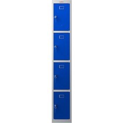 Phoenix personal lockers garderobekast 4 deurs sleutelslot 300 x 500 x 1,830 mm