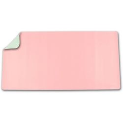 Deflecto bureauonderlegger kunstleer, pvc (polyvinylchloride) groen, roze