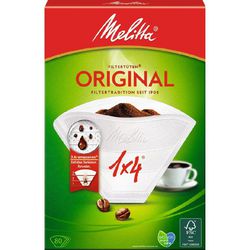 Litta koffiefilters me original 1x4 wit pak van 80