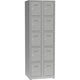 Garderobekast a82350.09 grijs metaal 500 mm x 600 mm x 1800 mm (d x b x h)