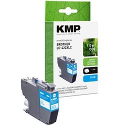 Inktcartridge kmp compatibel brother lc422xlc cyaan