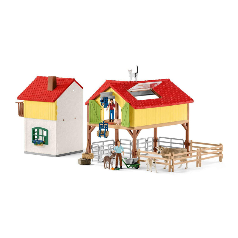 Load image into Gallery viewer, Schleich FARM WORLD Boerderij met Stal en Dieren 42407
