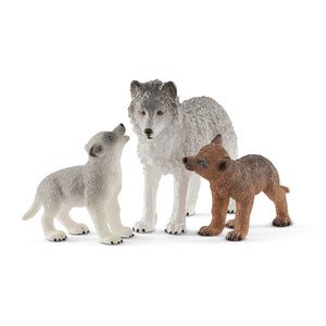 Schleich wild life wolvin met wolvenwelpen 42472