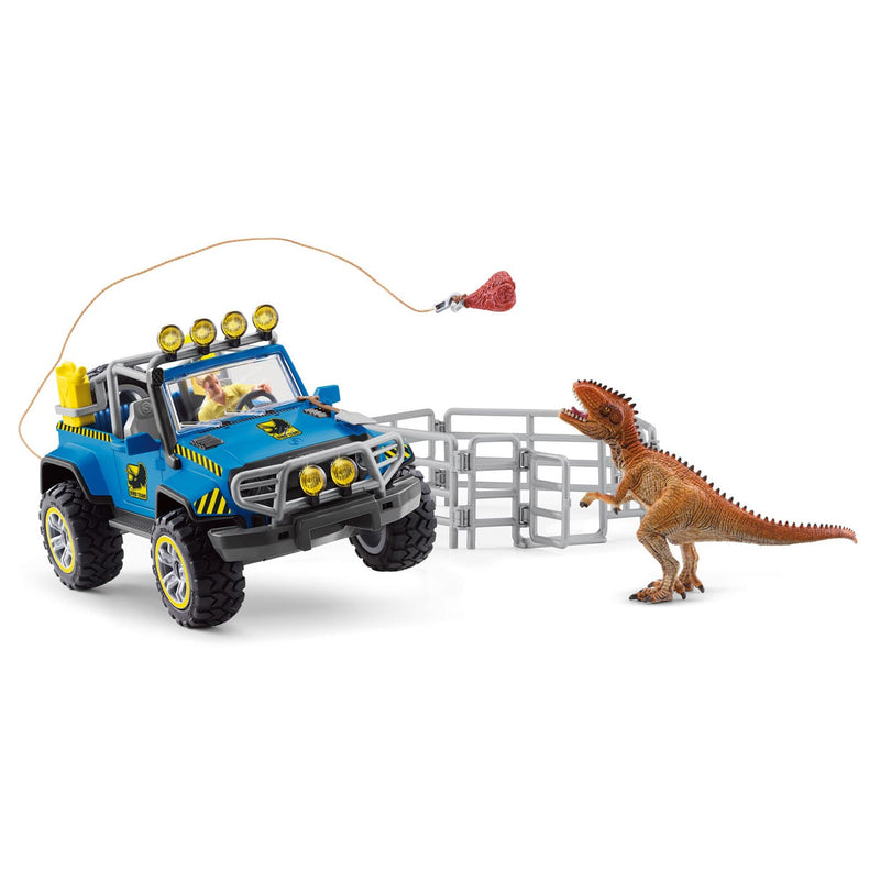 Load image into Gallery viewer, Schleich dinosaurs off-road voertuig met dino wachtpost 41464
