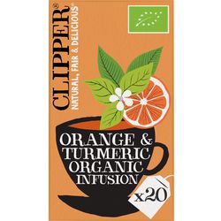 Thee clipper orange turmeric organic infusion zakjes