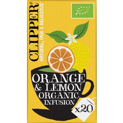 Thee clipper orange lemon organic infusion zakjes