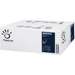 Papieren handdoeken papernet superior w-vouw wit 3-laags 406312 20 stuks