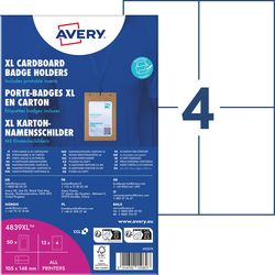 Naamkaartje avery zweckform 4839xl