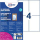 Naamkaartje avery zweckform 4839xl