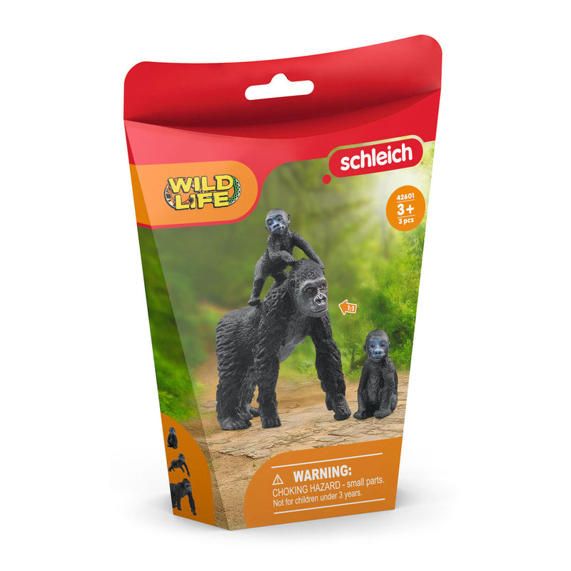 Load image into Gallery viewer, Schleich wildlife gorilla familie 42601
