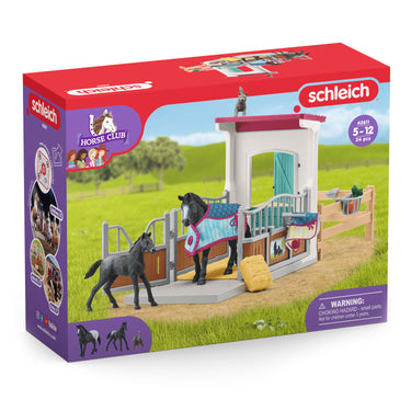 Schleich horse club paardenbox met merrie en veulen - 42611