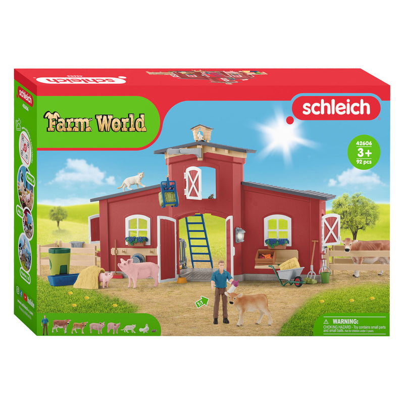 Load image into Gallery viewer, Schleich FARM WORLD Grote Stal Rood 42606
