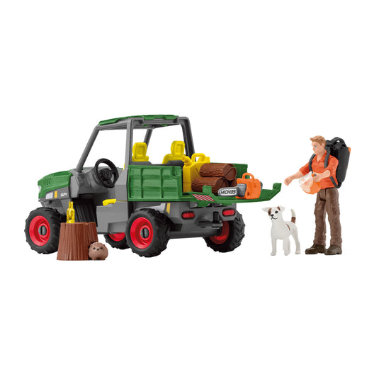 Schleich farm world houtzager met voertuig - 42659