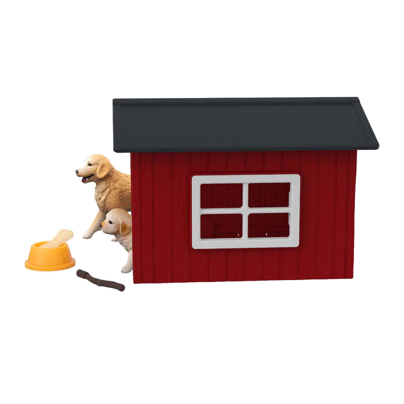 Load image into Gallery viewer, Schleich farm world hondenhok met golden retrievers 42722

