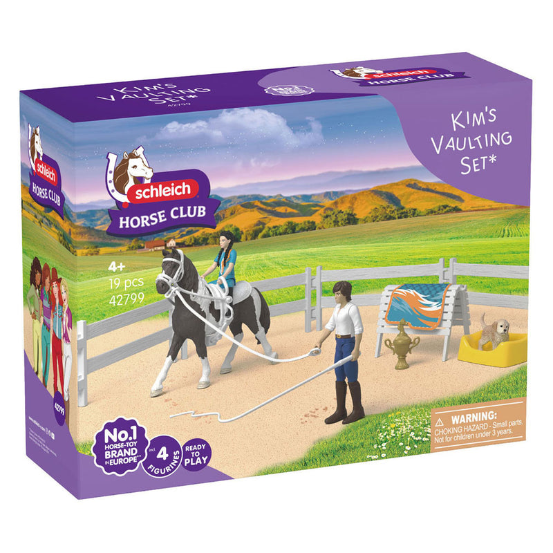 Afbeelding laden in galerijviewer, Schleich horse club kim's voltigeset 42799
