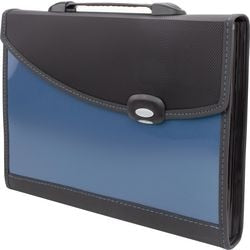 Harmonicamap rapesco 13 vakken a4+ pp (polypropeen) effen blauw 0681