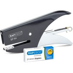 Niettang rapesco 21 4 12 vellen zwart 8 x 1,8 x 18,5 cm