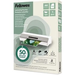 Lamineerhoezen fellowes 100143441 transparant a6 glanzend